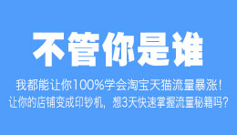 爆！任何类目100%流量暴涨秘诀！